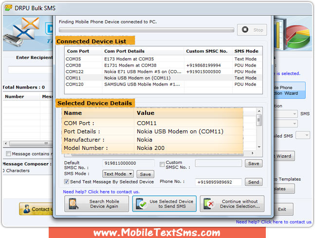 Android Mobile Text SMS Software