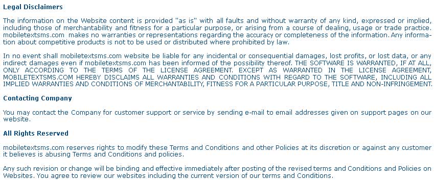 Terms and Conditions