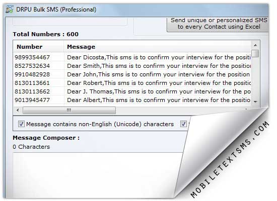 PC to Mobile Text SMS software