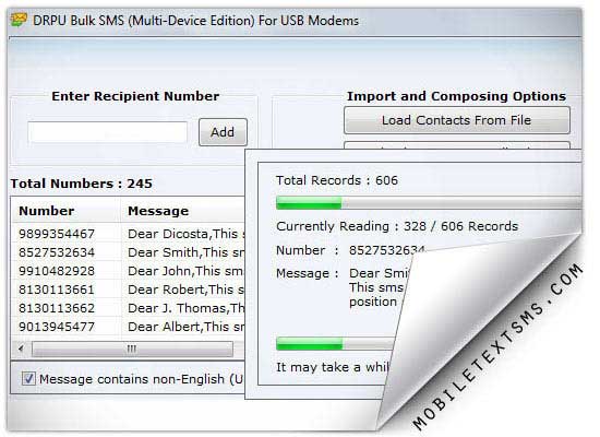 Text SMS Software screenshot