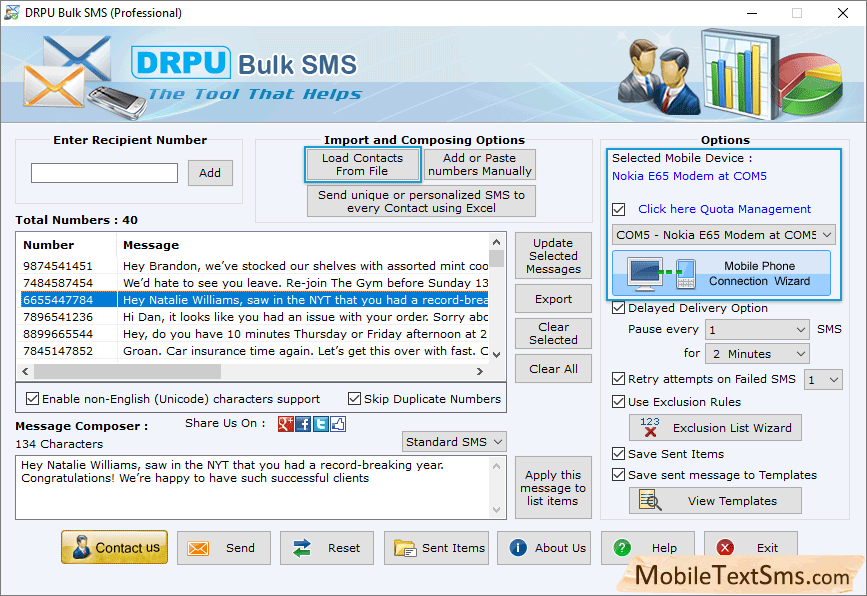 Text SMS Software-Professional Screenshots