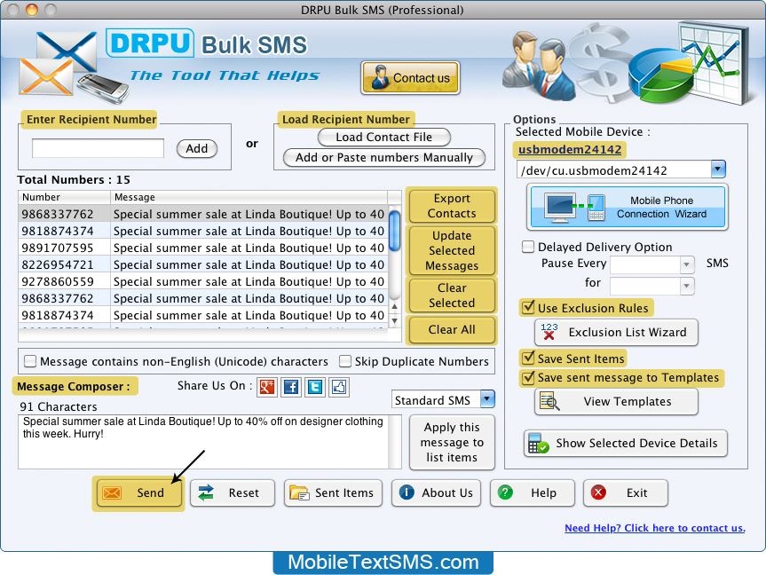 Mac Text Message Software-Professional software